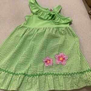 Kids Green Casual Dress‎